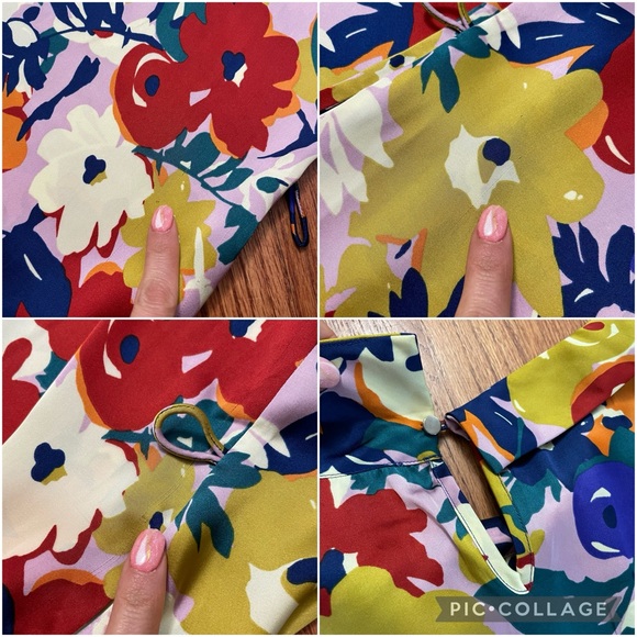 Clements Ribeiro floral sleeveless dress size XL - Picture 13 of 14